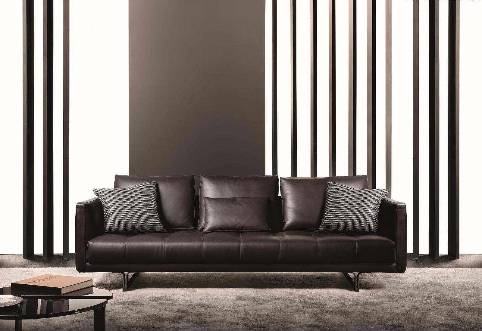 VALERY Sectional leather sofa with headrest in a contemporary style VALERY Sectional leather sofa with headrest in a contemporary style