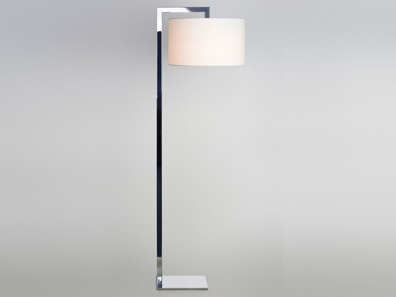 RAVELLO Floor lamp in steel and fabric