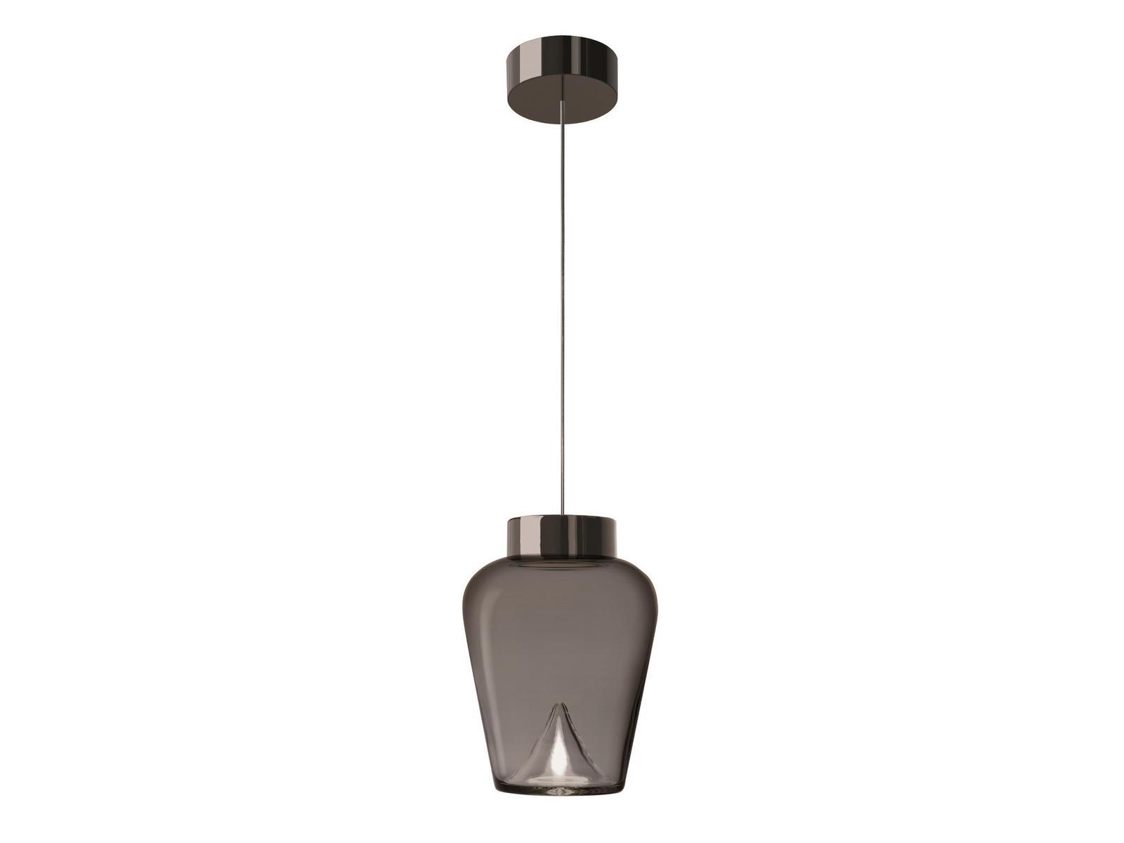 AELLA THIN S LED blown glass pendant lamp