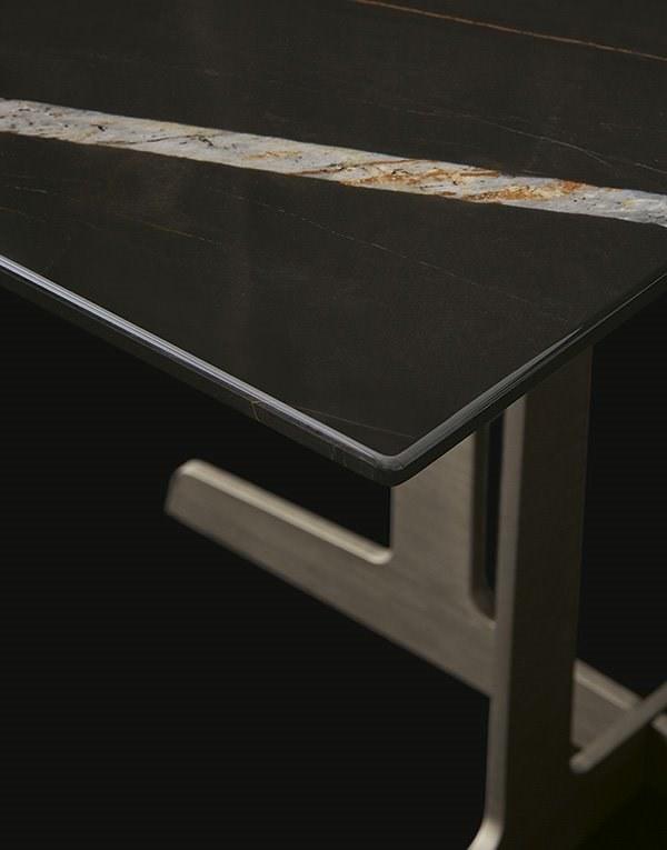 WESTSIDE Rectangular marble coffee table