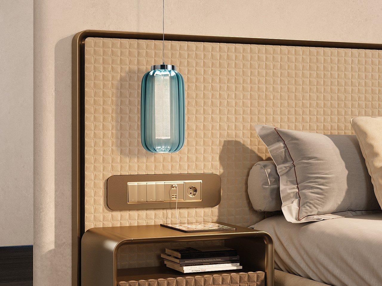 LANTERNA LED glass pendant lamp