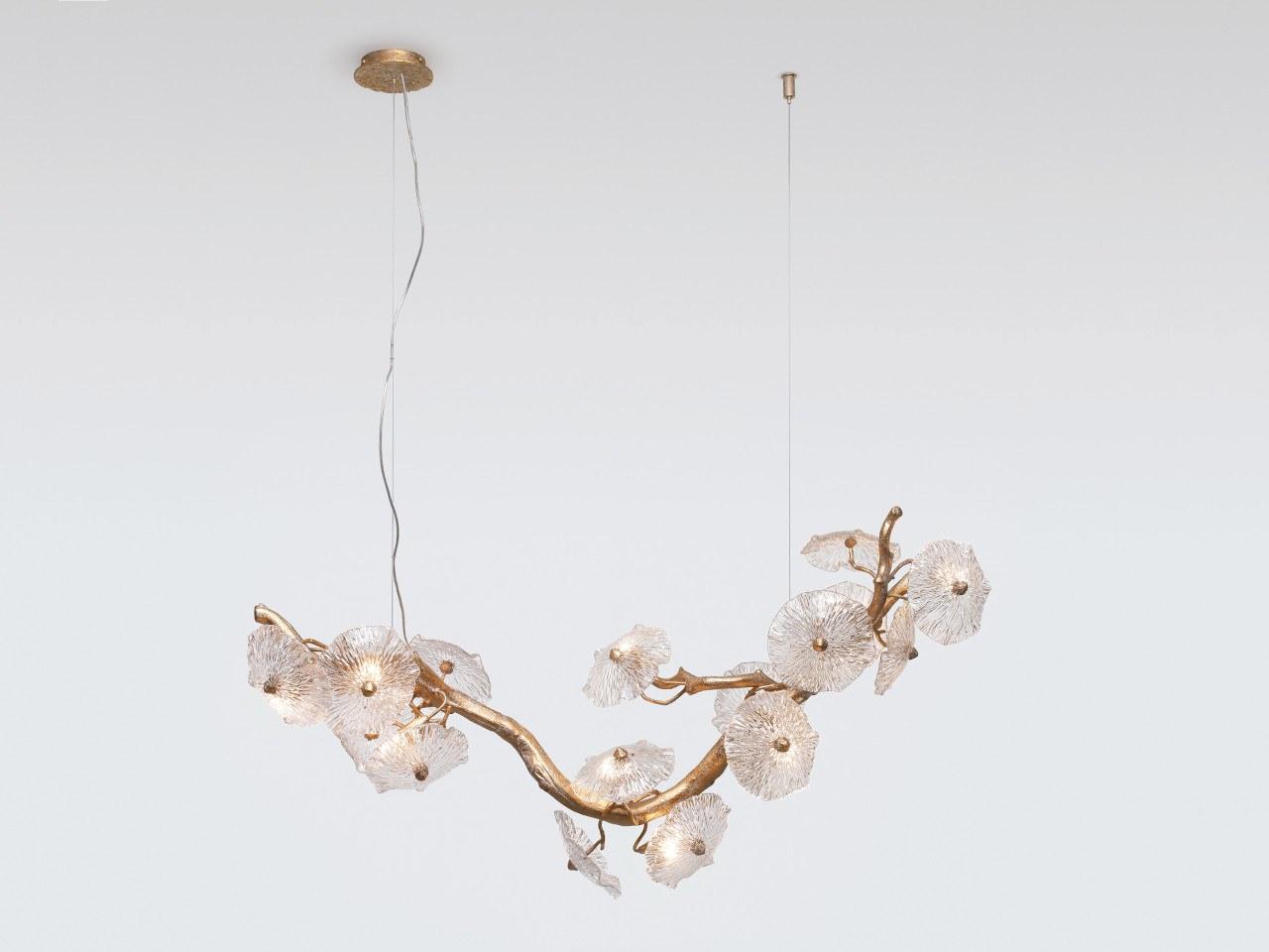 NENUFAR CT3377/12 Handmade bronze pendant lamp