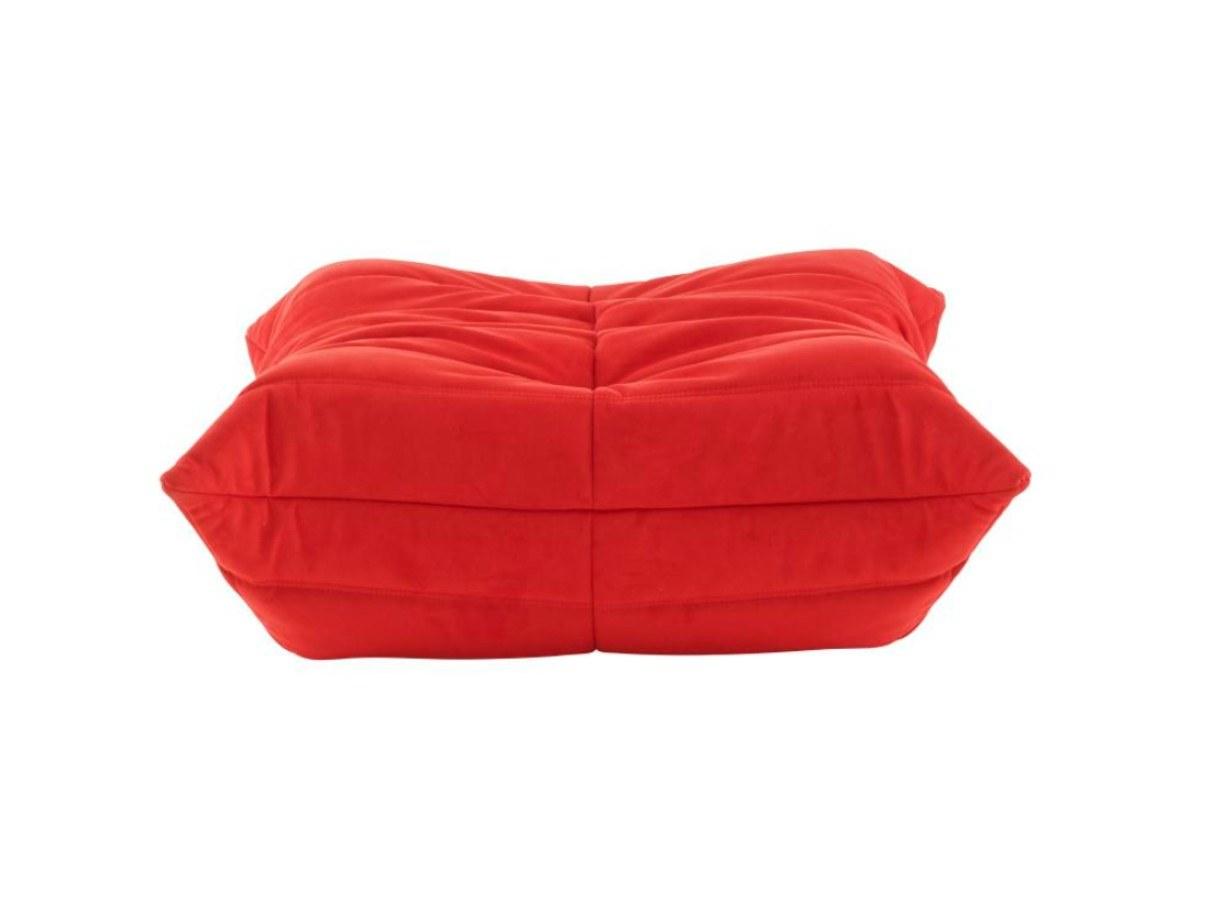 TOGO Upholstered rectangular fabric pouf