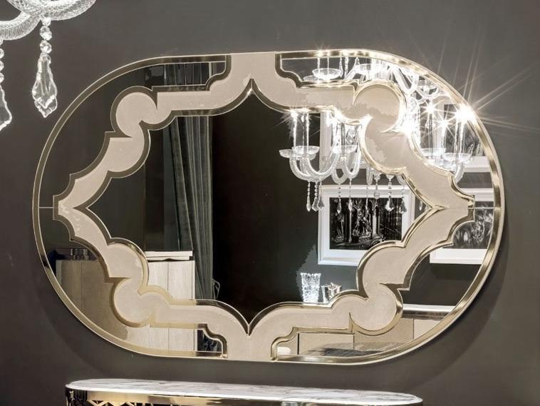 BYRON Oval glass mirror