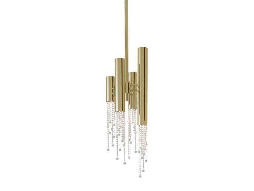 SEXY CRYSTALS H4+4 Metal pendant lamp with crystals