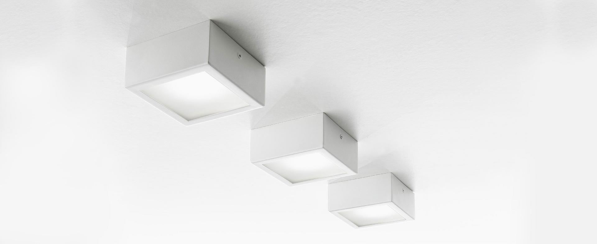 FOUR LED aluminium ceiling lamp