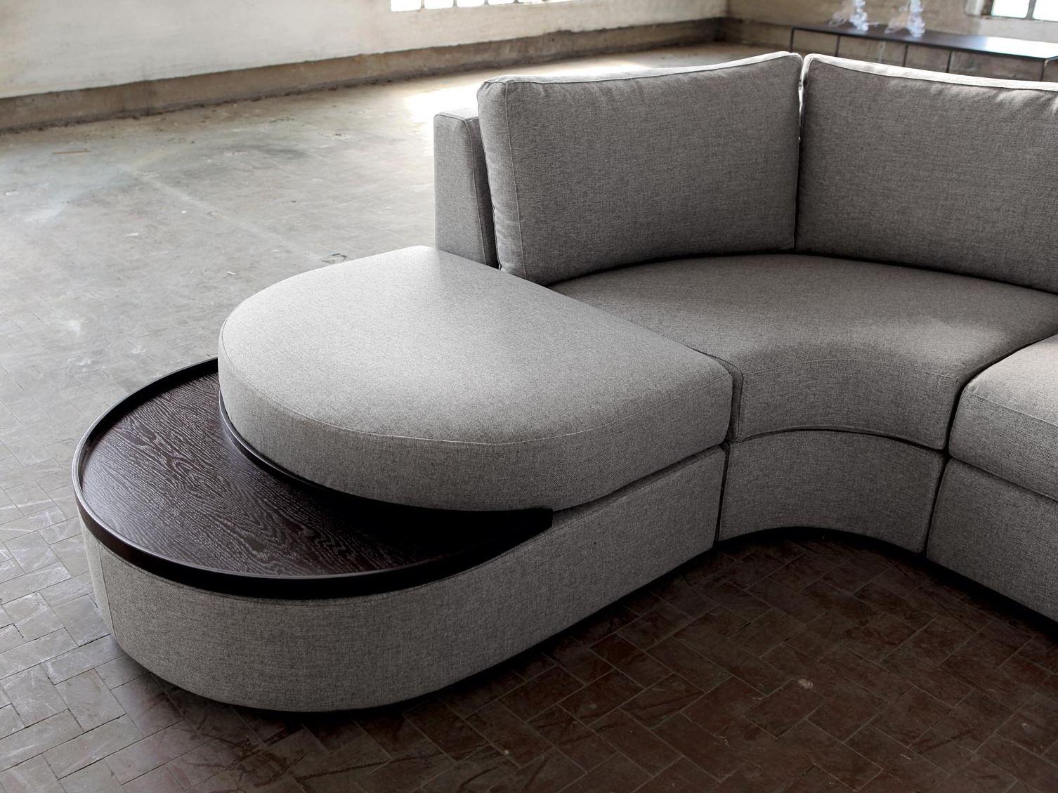 SANDER Corner fabric sofa with chaise longue