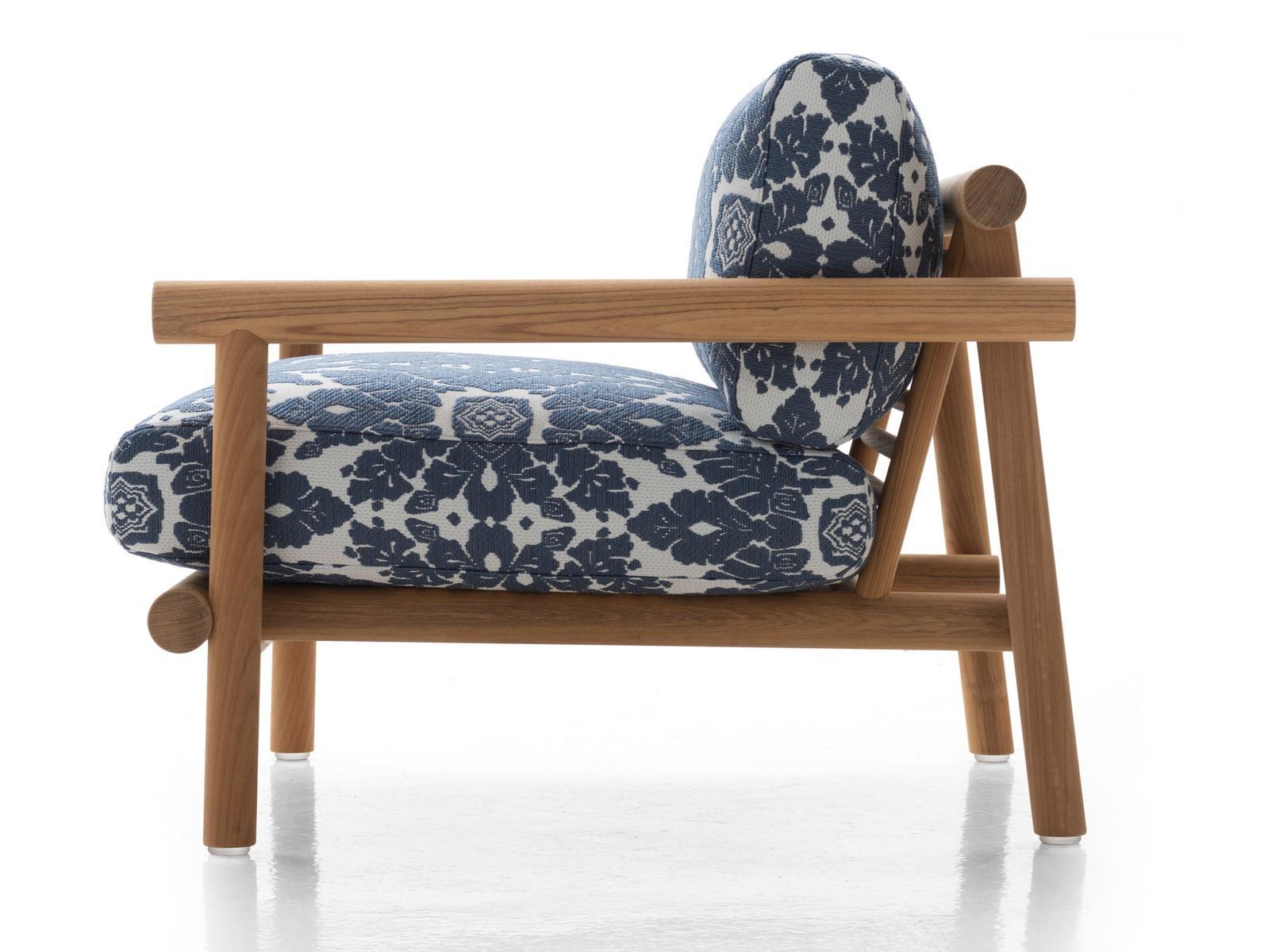 AYANA Fabric garden armchair with armrests