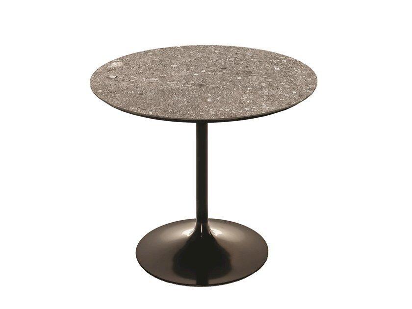 FLÛTE Round high side table