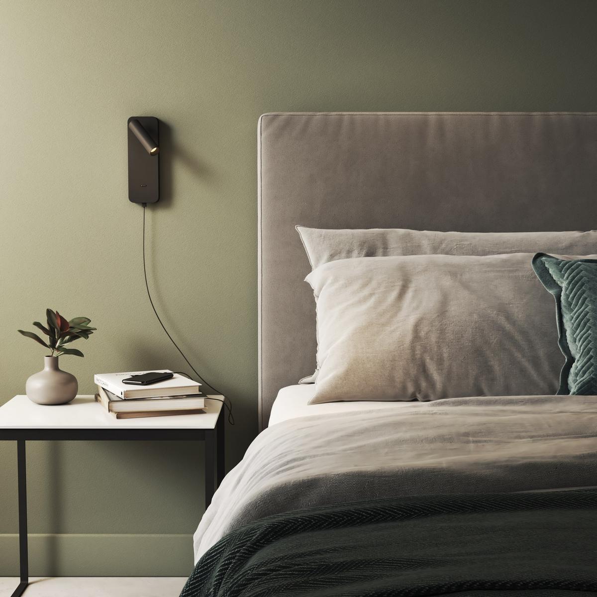 ENNA SURFACE USB LED aluminium wall lamp with USB