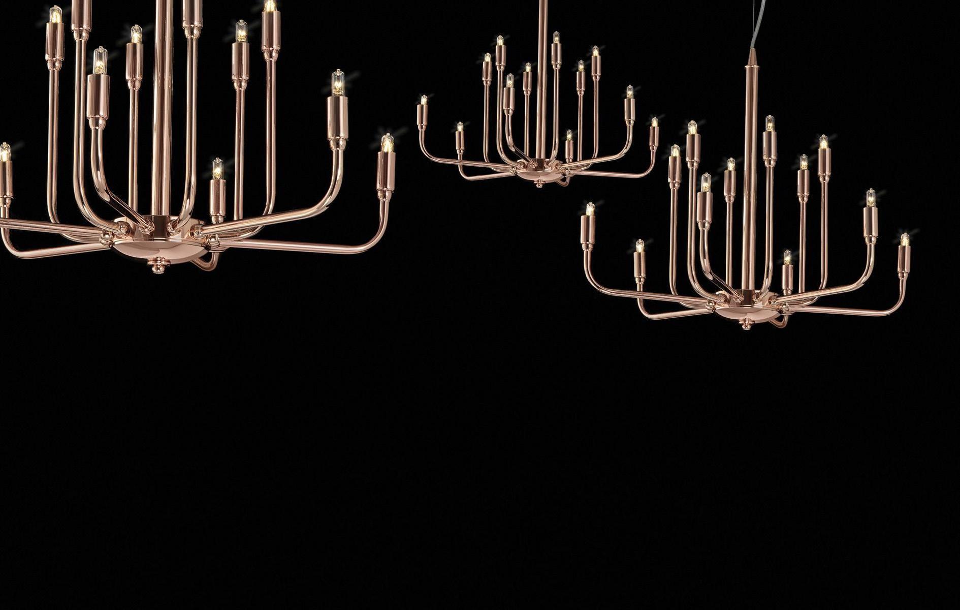 TOGO LED brass chandelier