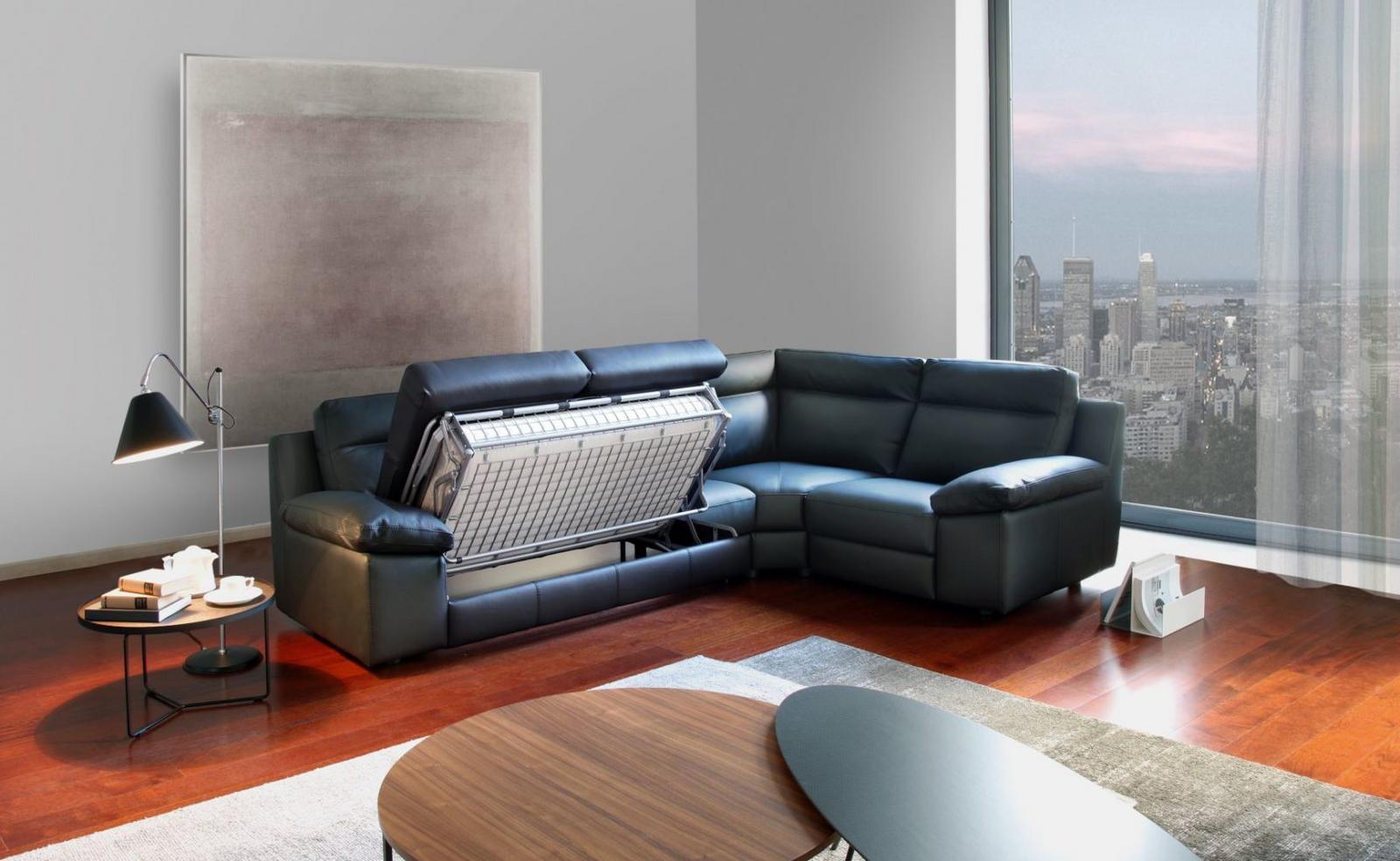 TAYLOR Corner leather sofa