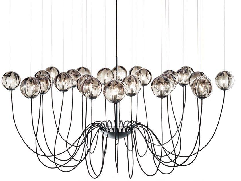 PUPPET SP 24P Direct light blown glass pendant lamp