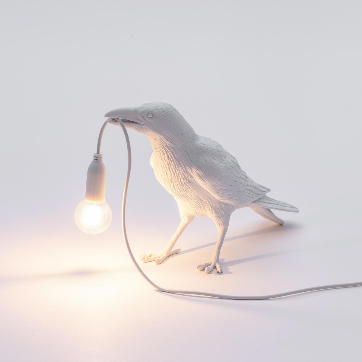 BIRD LAMP WAITING LED resin table lamp
