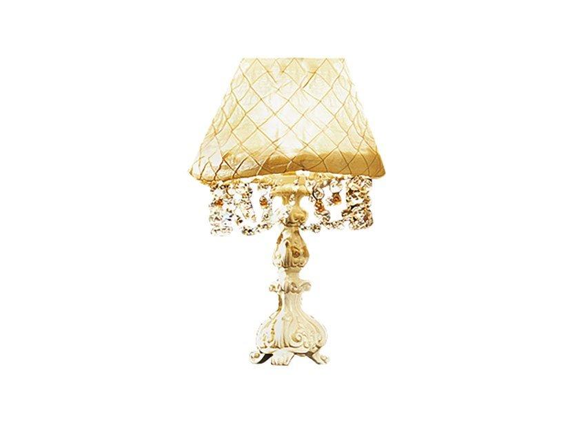 REGGENZA LUXURY Fabric table lamp with crystals