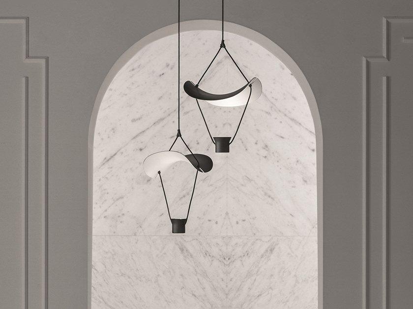 VOLLEE S1P UP LED painted metal pendant lamp