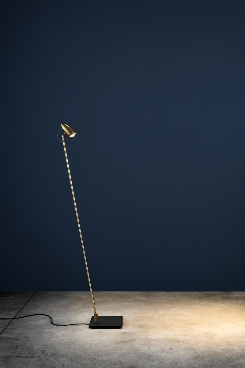 CICLOITALIA F LED brass floor lamp
