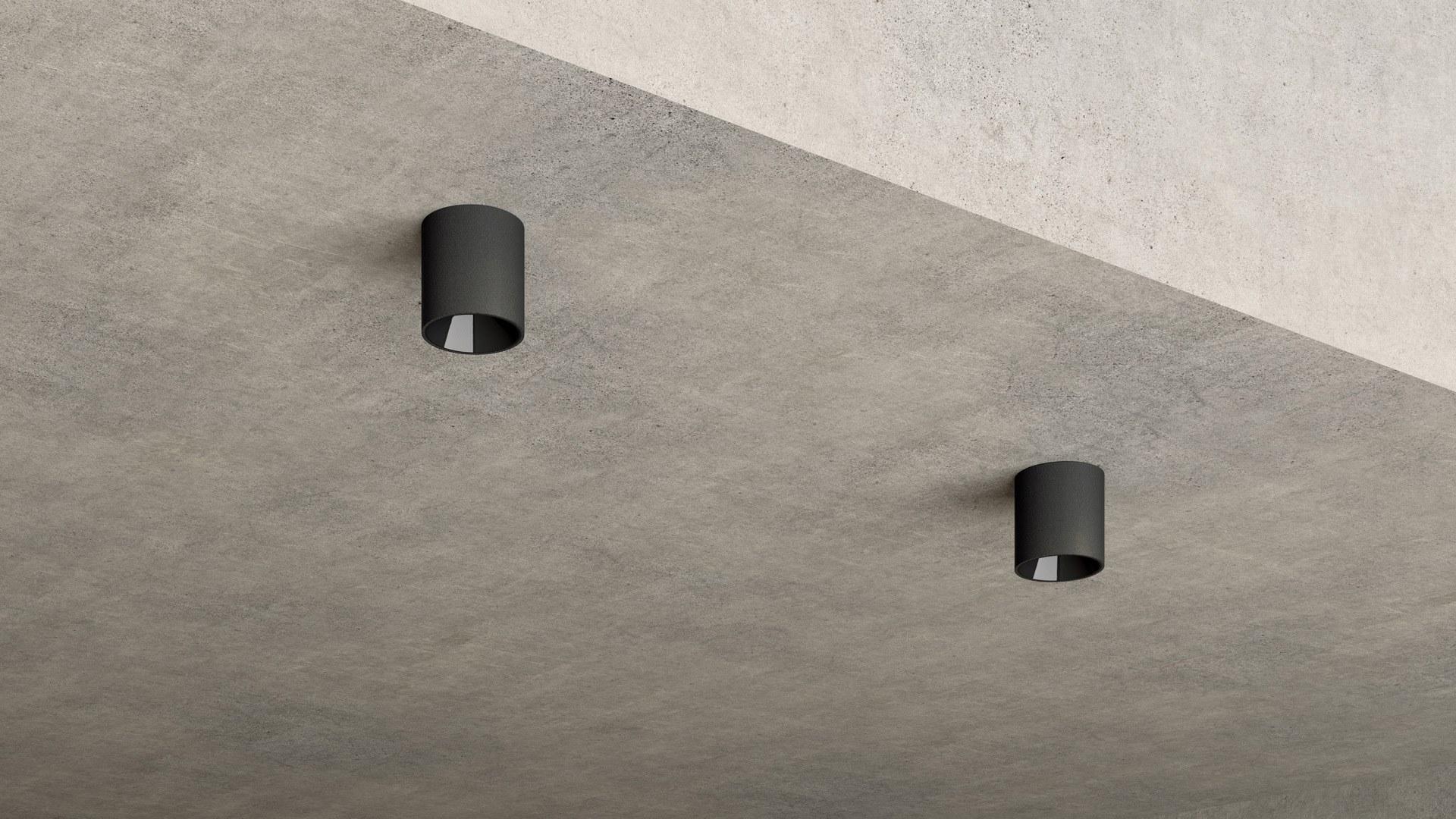 SHOT LIGHT M SURFACE LED round ceiling aluminium spotlight
