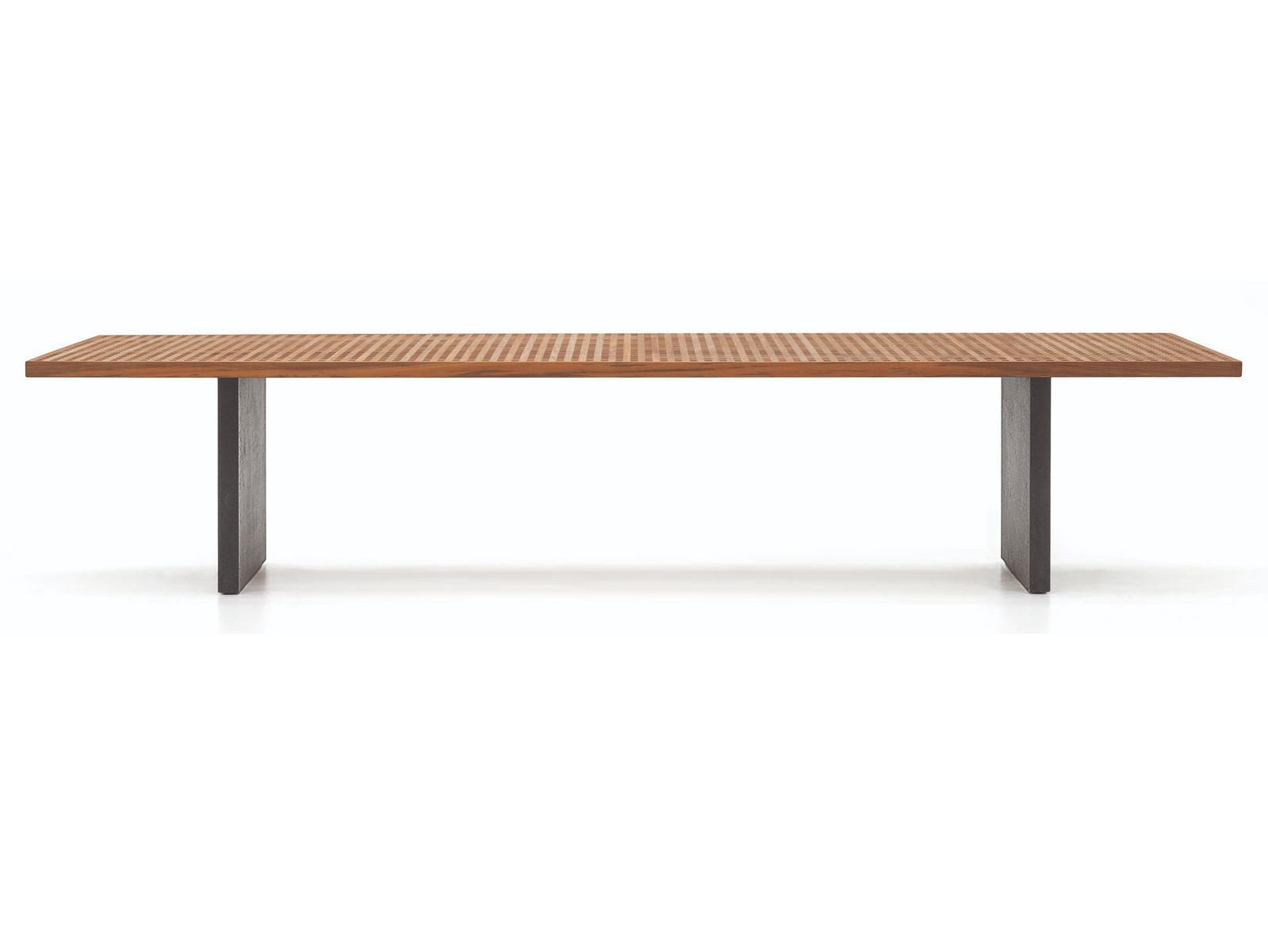 QUADRADO Rectangular teak garden table