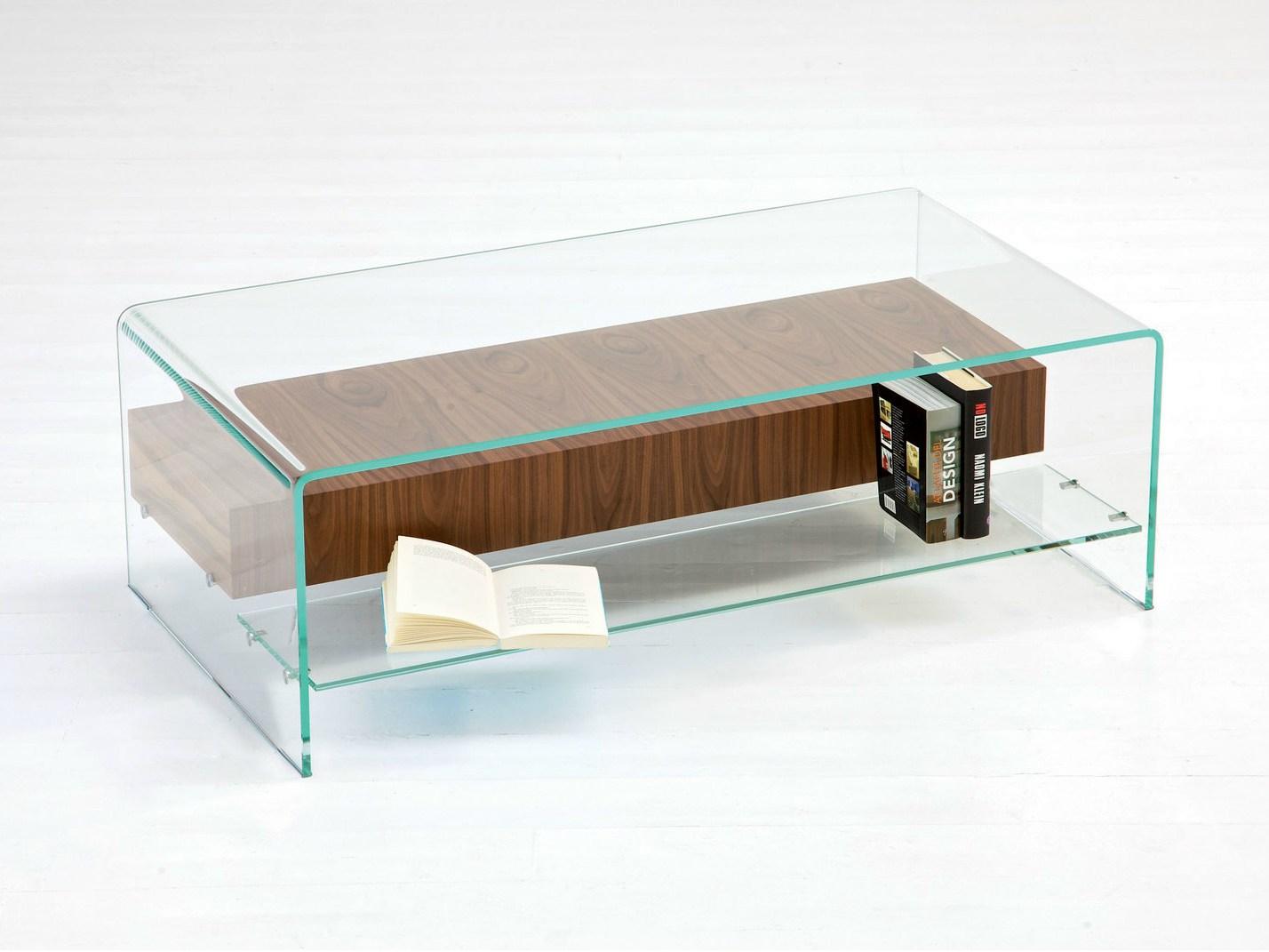 BRIDGE WITH DRAWER AND SHELF Coffee table