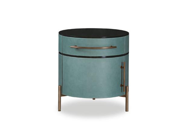 PLISSÉ Leather coffee table / bedside table
