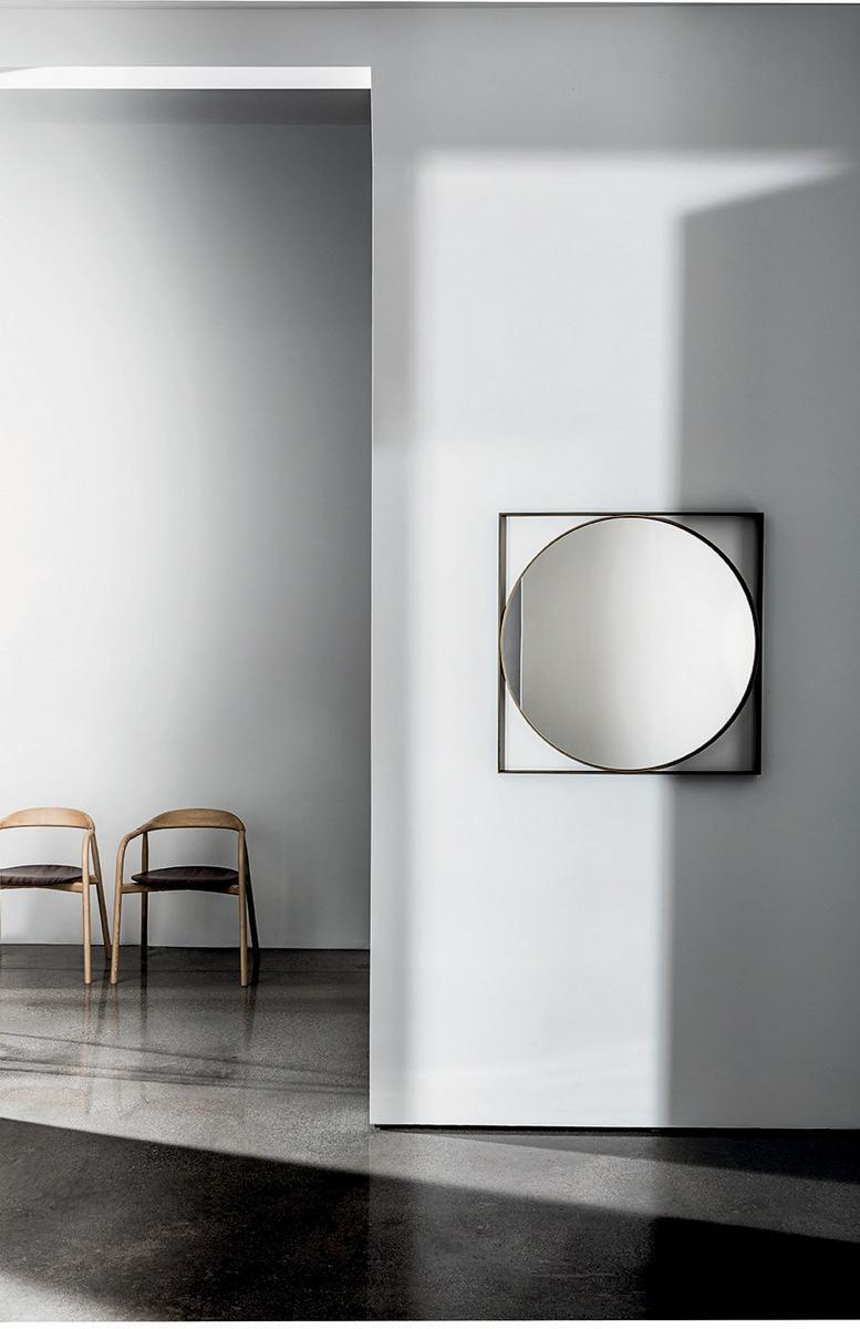 VISUAL GEOMETRIC Square wall-mounted mirror