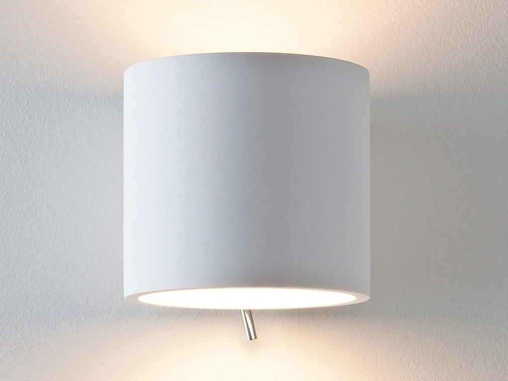 BRENTA Plaster wall light with dimmer