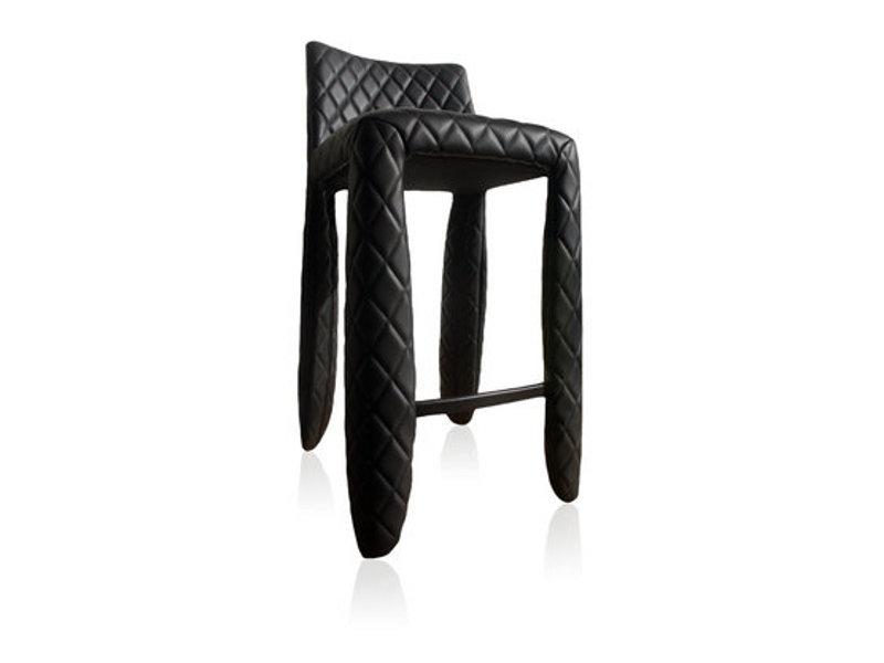 MONSTER BAR STOOL DIAMOND High leather barstool