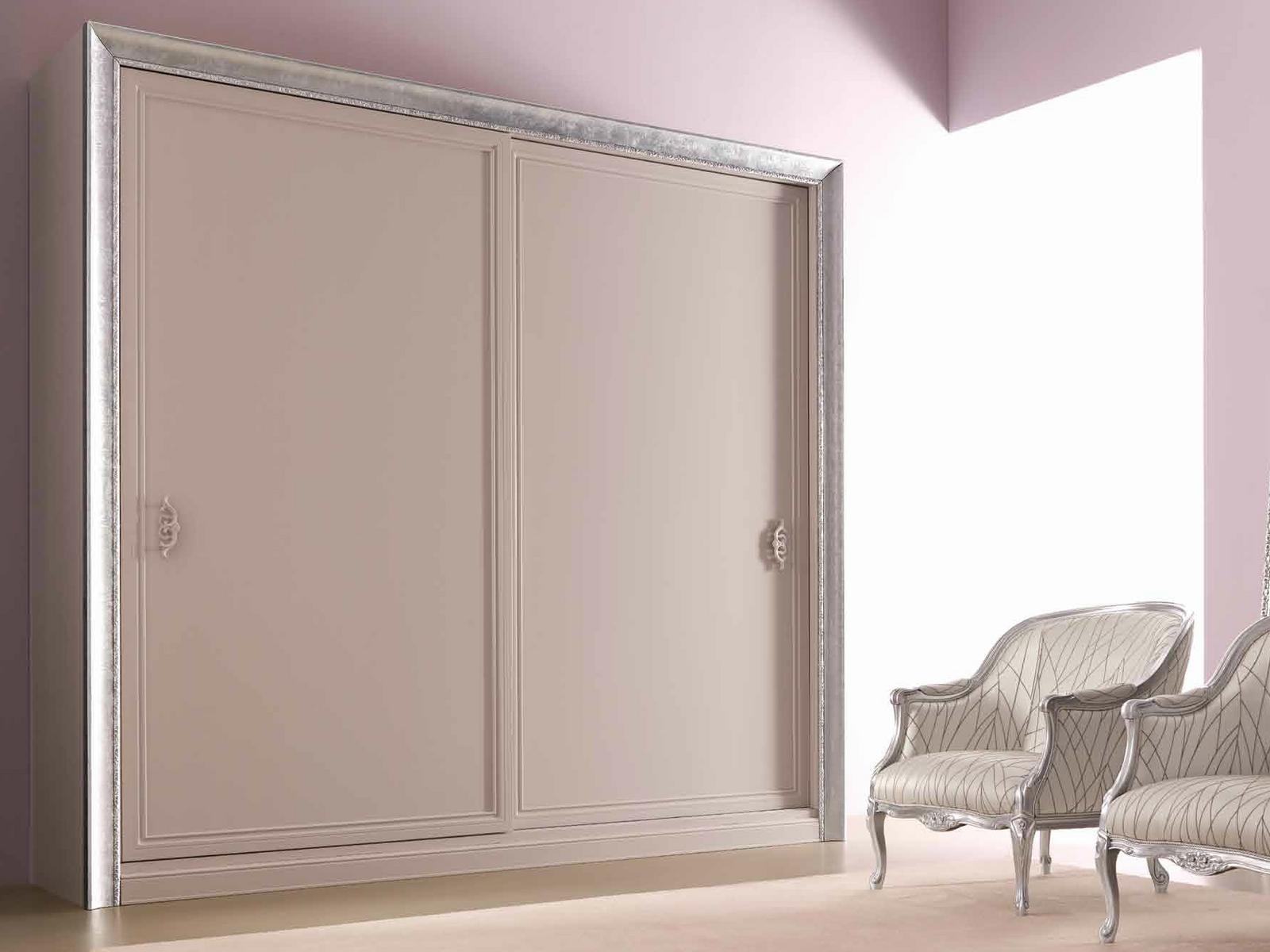 GIUSY Wooden wardrobe with sliding doors