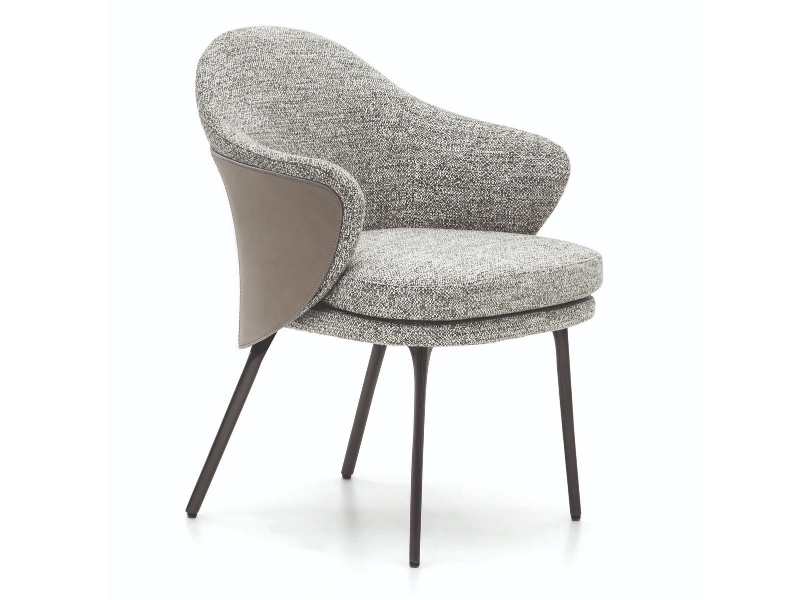 ANGIE Fabric easy chair with armrests