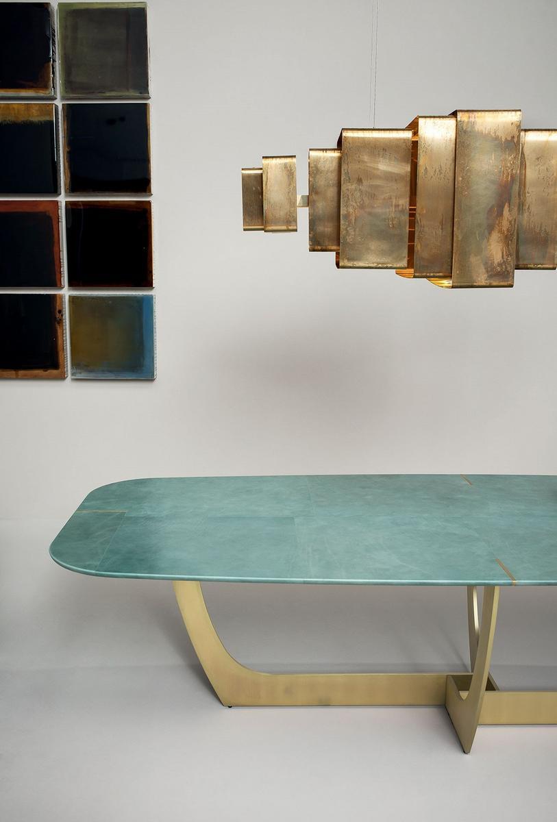 LAIS LED brass pendant lamp