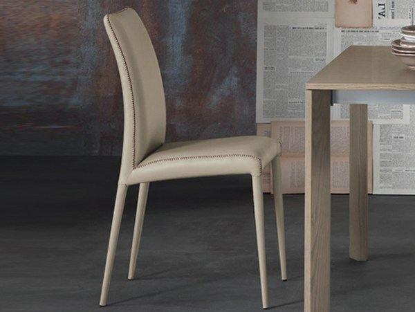 BRUNA FLEX Leather restaurant chair