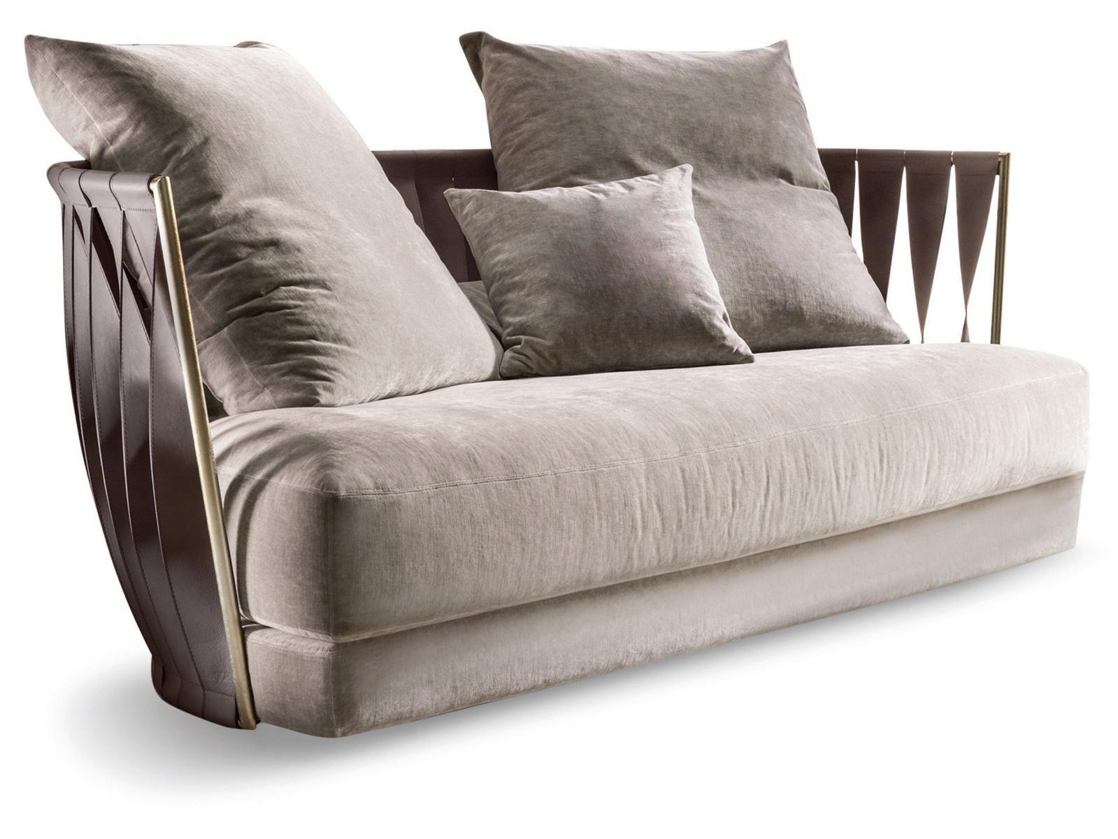 TWIST 2 seater velvet sofa