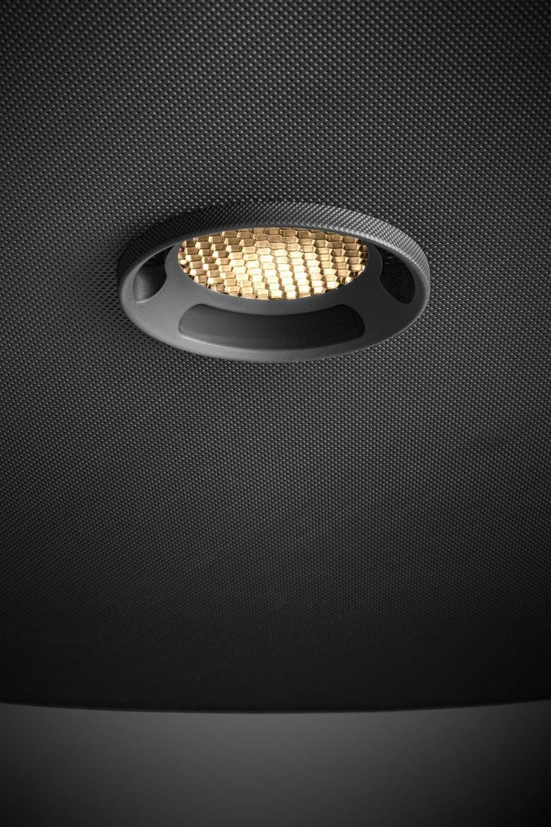 ECLIPSE BEAM SILENCE LED perforated metal pendant lamp