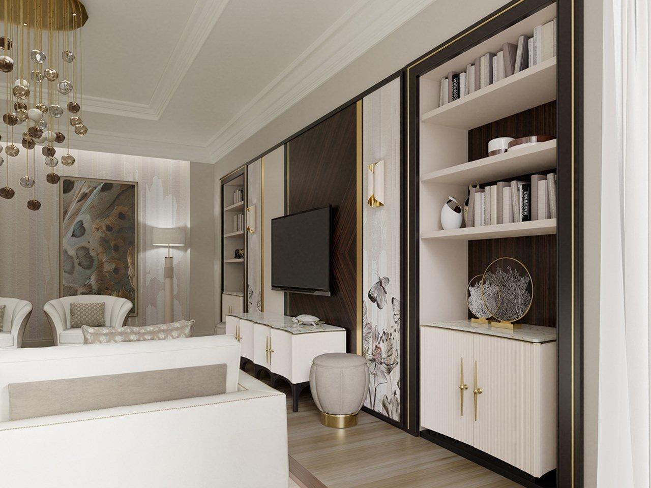 PR.860.1 Custom wooden TV wall system