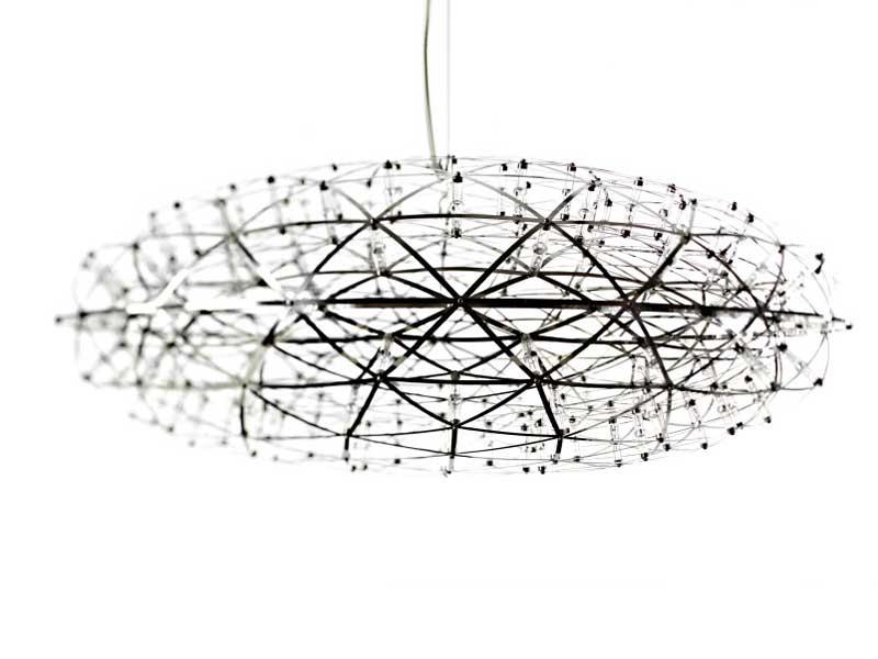 RAIMOND ZAFU LED steel pendant lamp