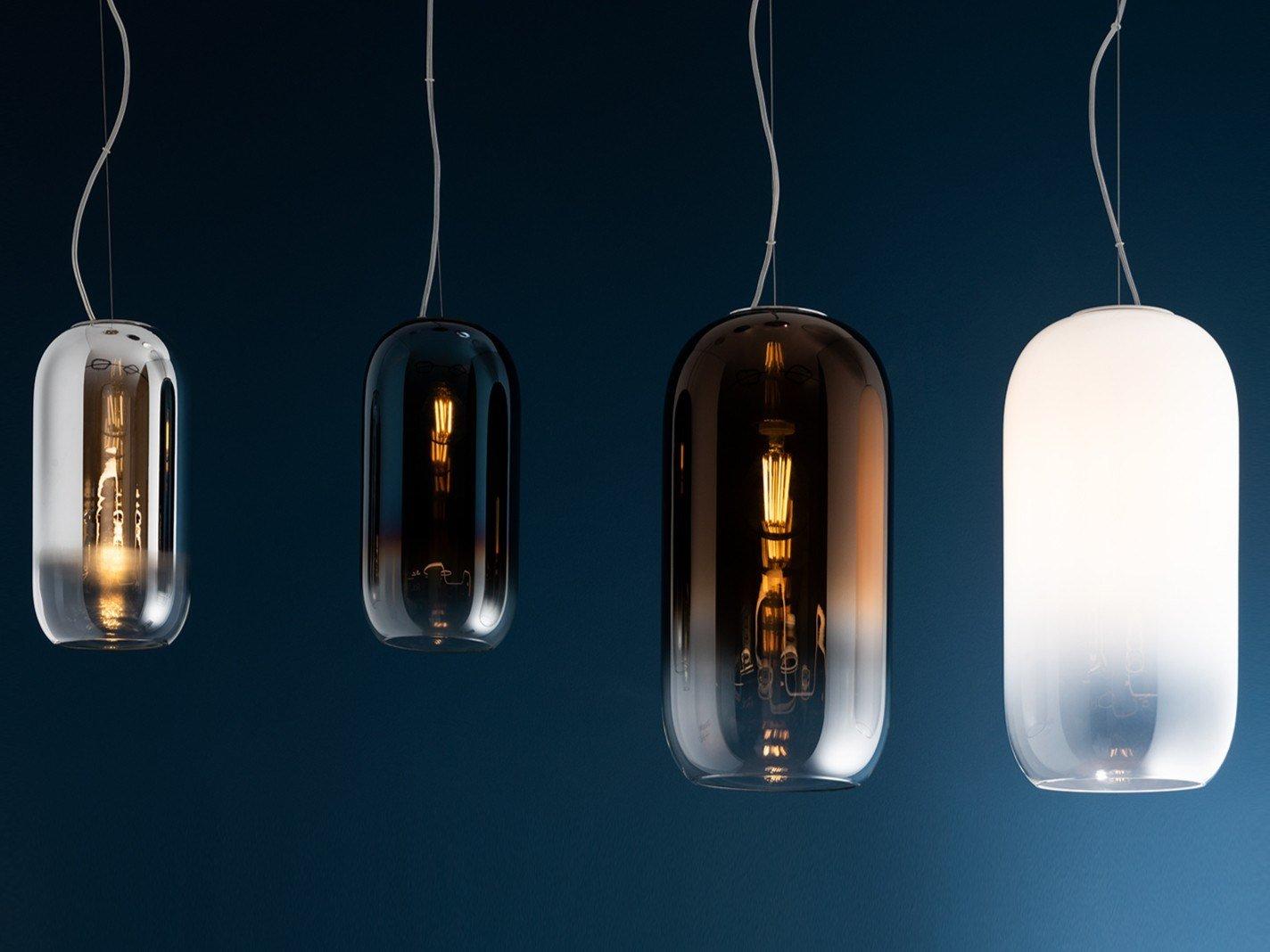 GOPLE LED blown glass pendant lamp