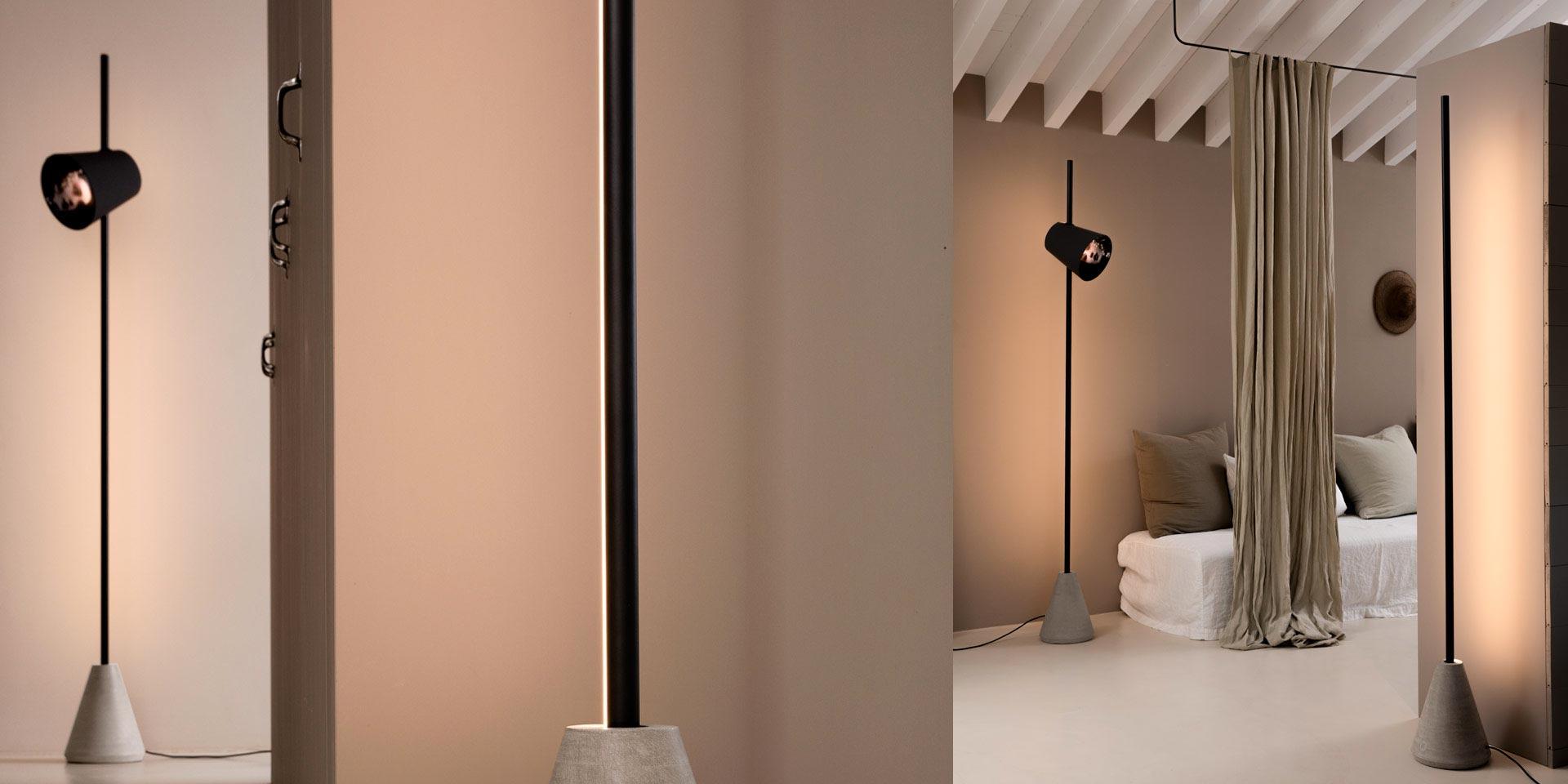 CUPIDO LED direct light aluminium floor lamp