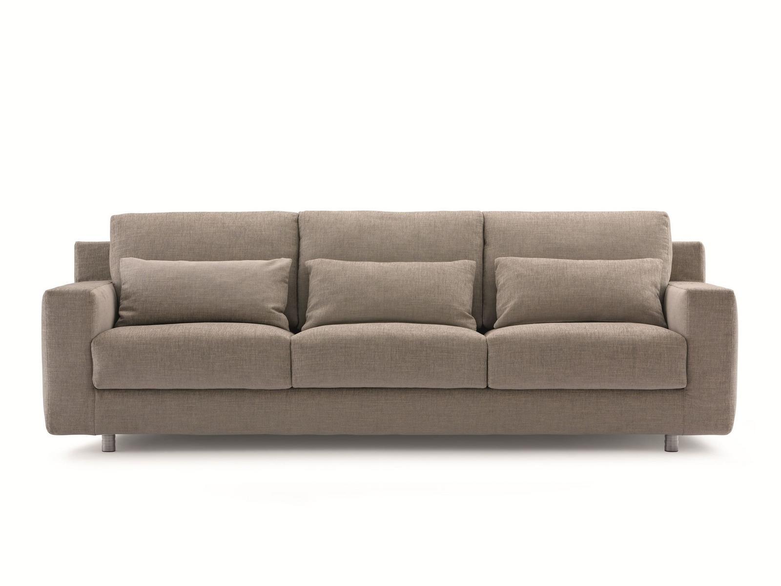 BORGONUOVO 3 seater fabric sofa