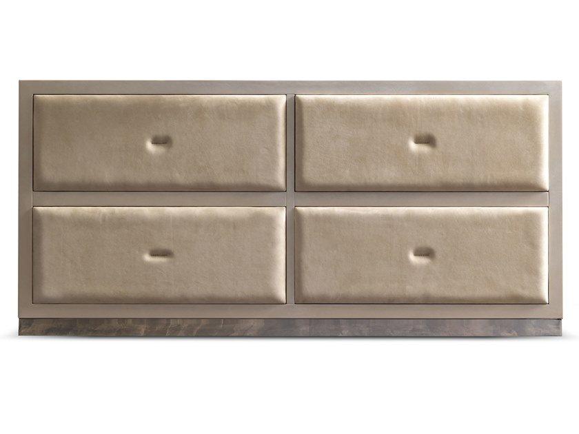 KEOPE-SOFT Leather chest of drawers