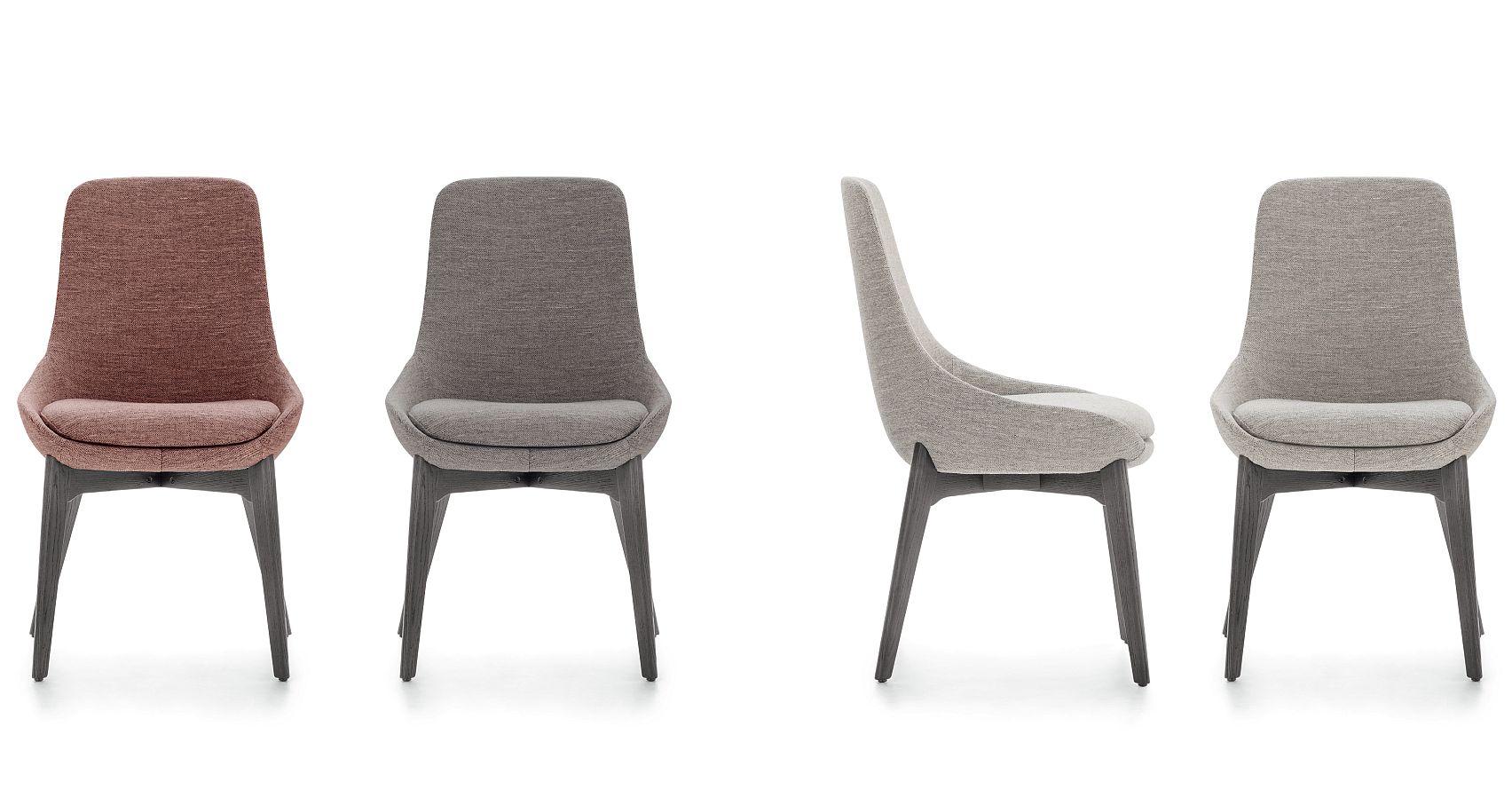 LINEAR Upholstered fabric chair