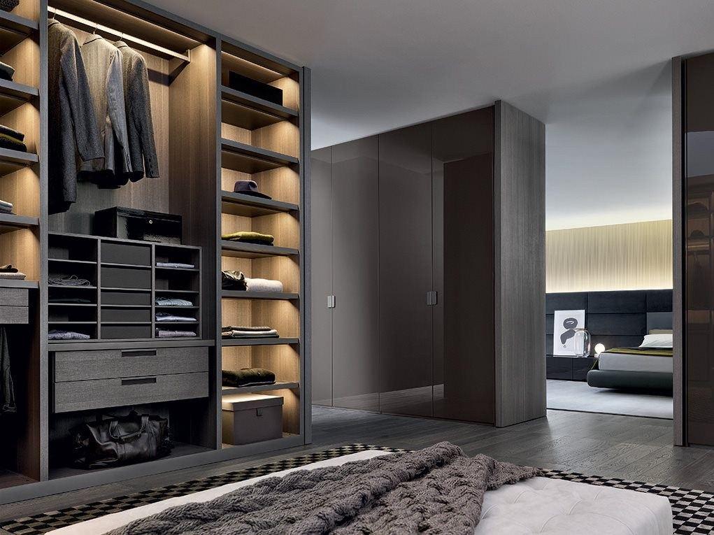 SENZAFINE Sectional wooden walk-in wardrobe