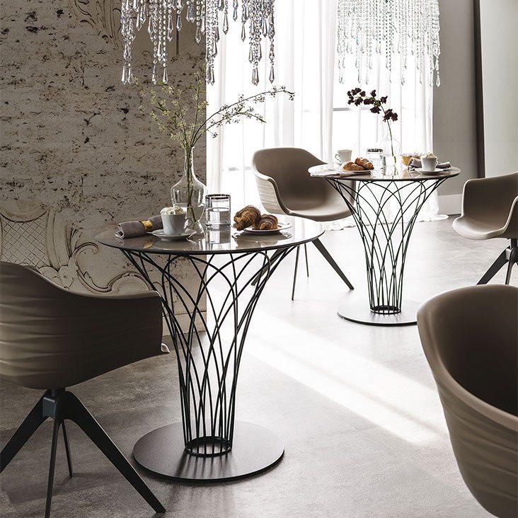 NIDO KERAMIK BISTROT Round ceramic table