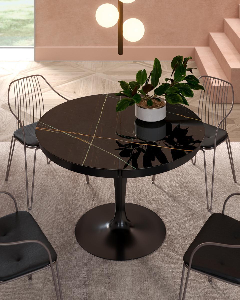 LIRA Metal chair with armrests
