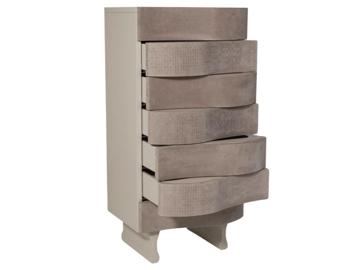 OLA MDF and cowhide chest of drawers
