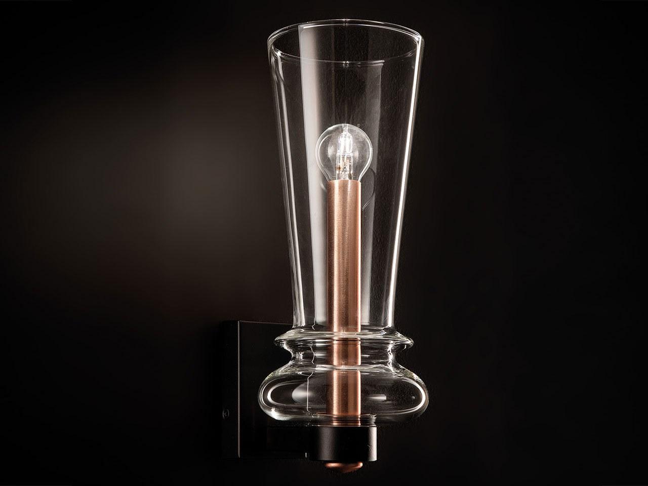 LICIO LED blown glass wall lamp
