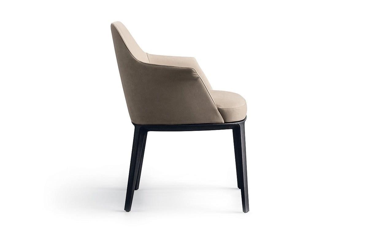 SOPHIE Upholstered chair with armrests