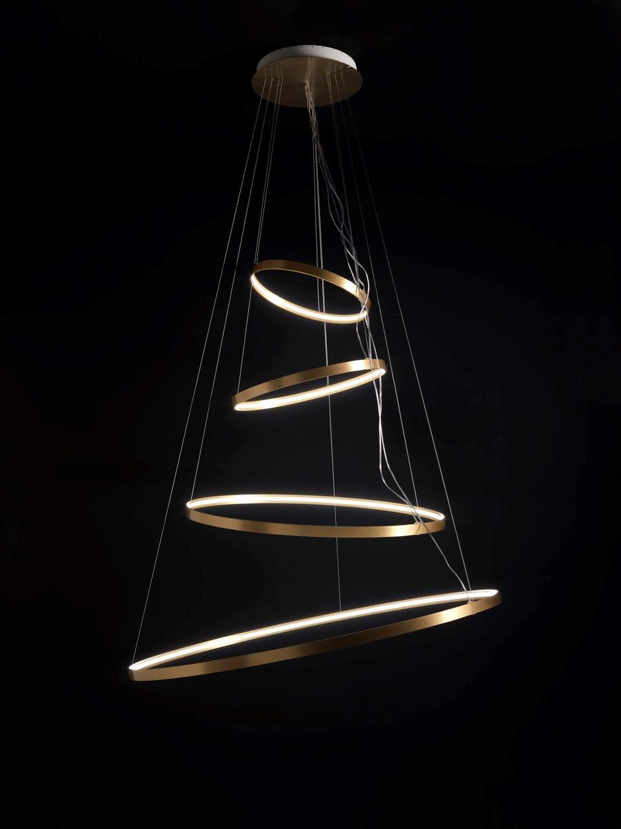 RINGS ORIZZONTALE LED aluminium pendant lamp