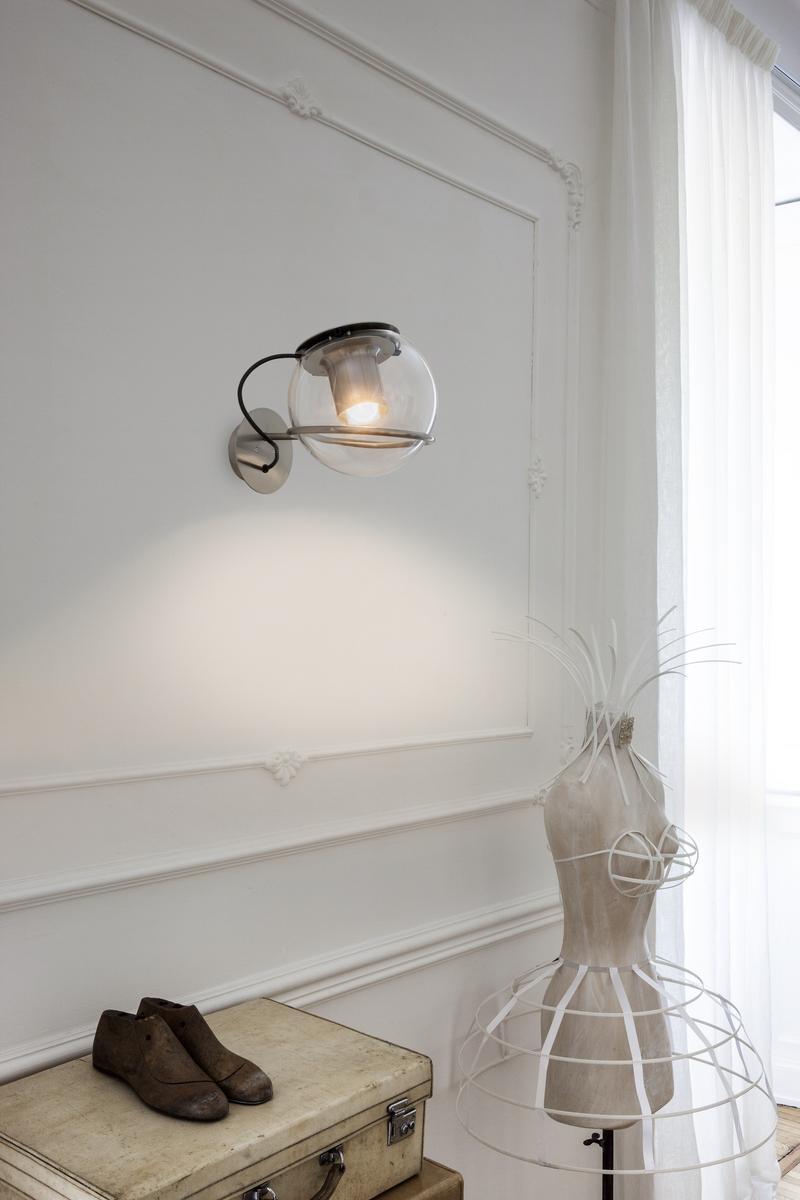 THE GLOBE - 727 Direct light blown glass wall lamp