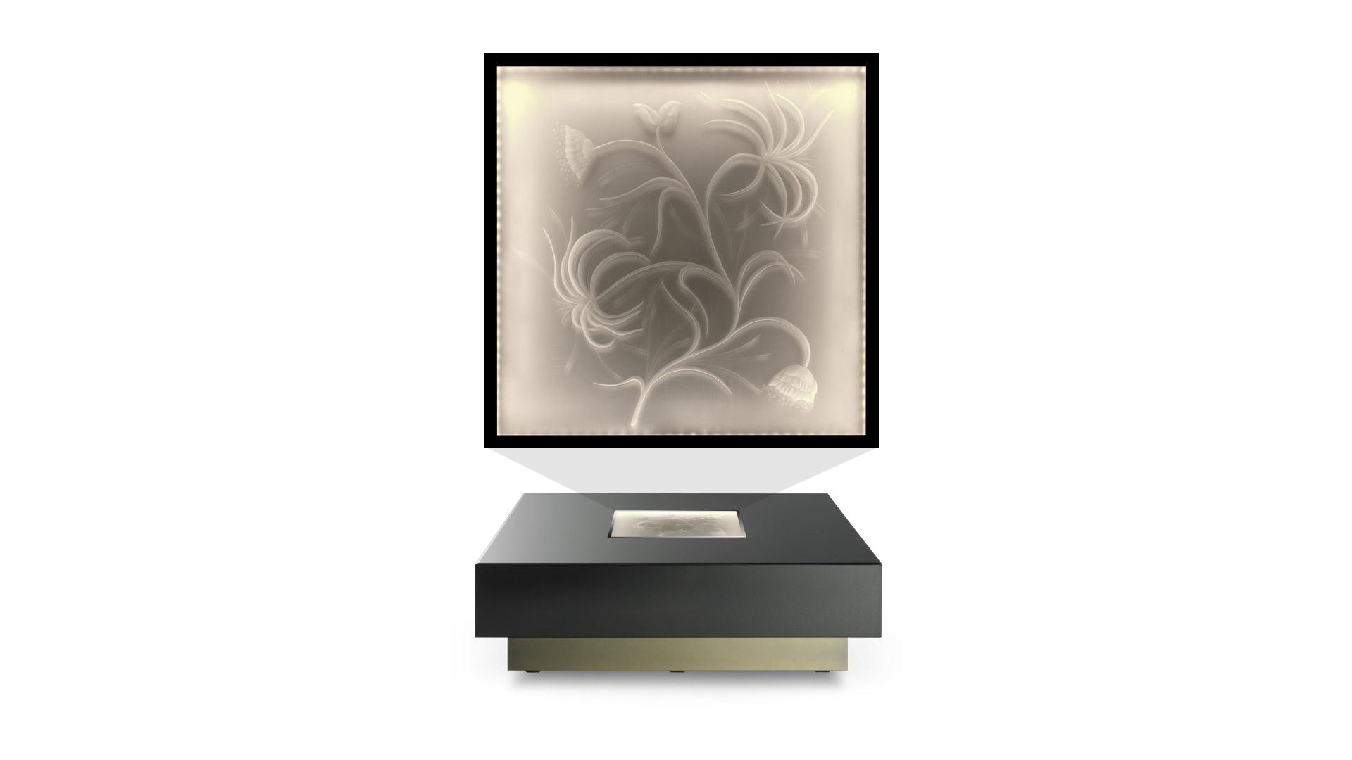 PALAZZO DUCALE Square wooden coffee table